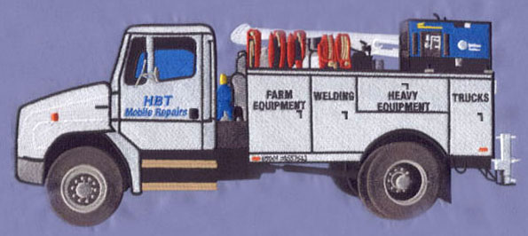 truck embroidery
